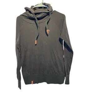 Naketano Women’s lightweight Hoodie- Medium, Black